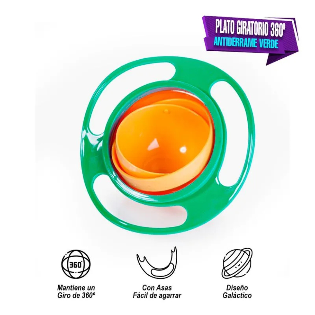 PLATO 360° ANTIDERRAMES PARA BEBÉ