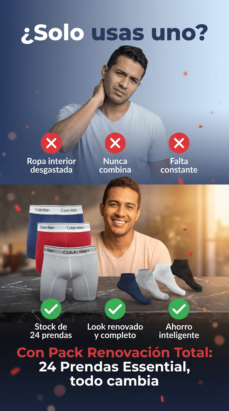 Combo Premium 24 Piezas: 12 Bóxers Estilo CK + 12 Pares de Medias – Comodidad, Estilo y Ahorro en un Solo Pack”
