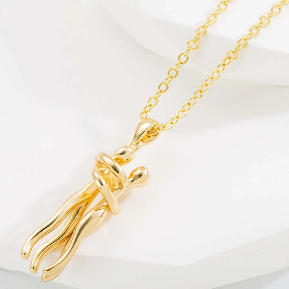 COLLAR DE PAREJA (Abrazo Eterno)