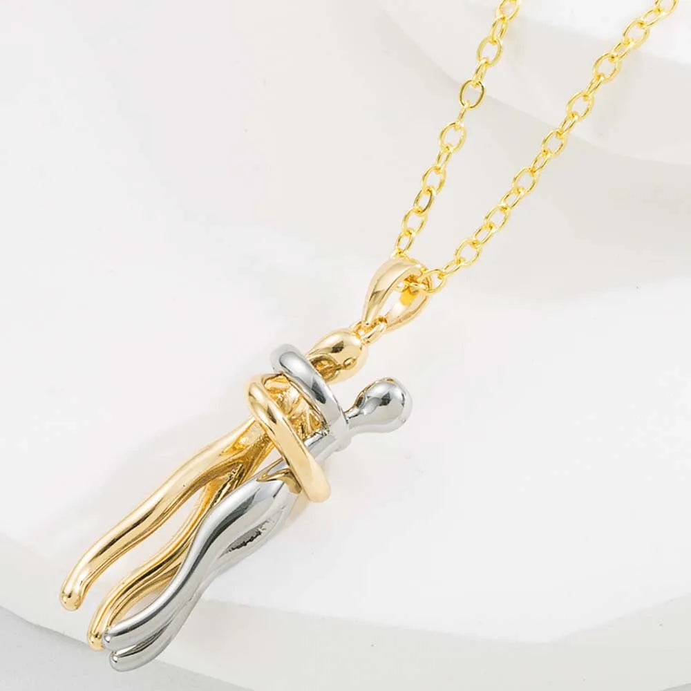 COLLAR DE PAREJA (Abrazo Eterno)