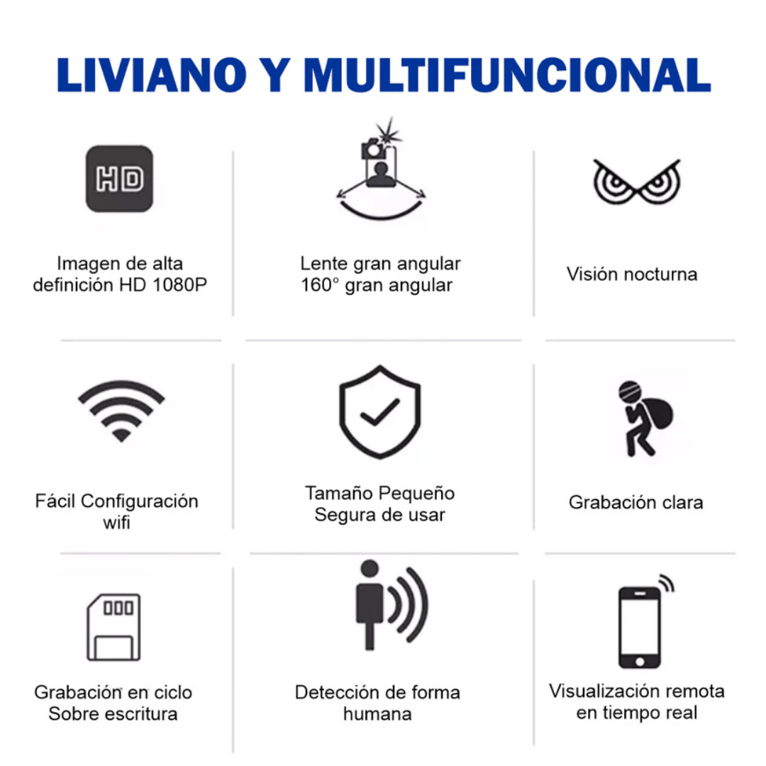 MINI CAMARA WIFI FORMA DE BALA