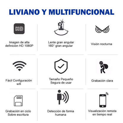 MINI CAMARA WIFI FORMA DE BALA