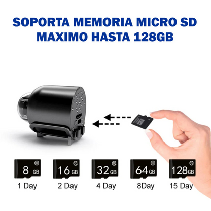 MINI CAMARA WIFI FORMA DE BALA