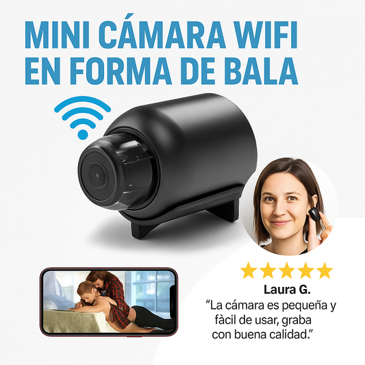 MINI CAMARA WIFI FORMA DE BALA