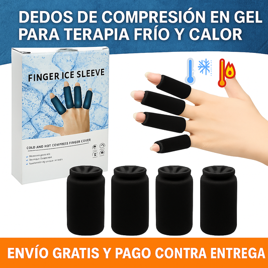 MANGA DE HIELO PARA DEDOS - Terapia Frío/Calor para Aliviar Dolores e Inflamaciones