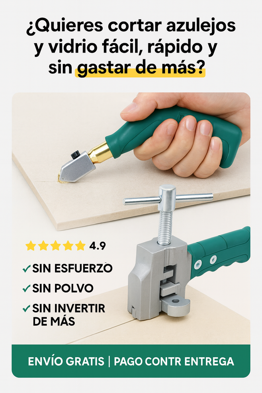 KIT CORTADOR INSTANTANEO DE PORCELANATO Y VIDRIOS