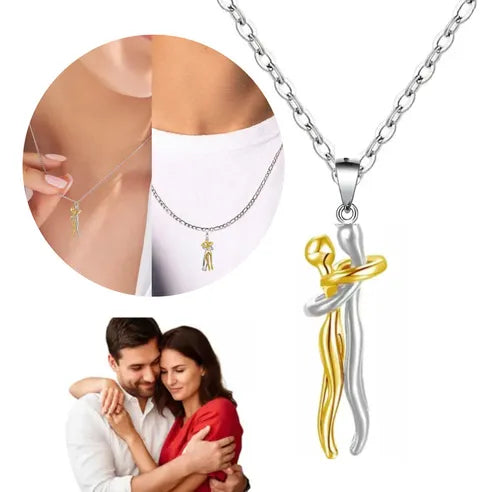 COLLAR DE PAREJA (Abrazo Eterno)