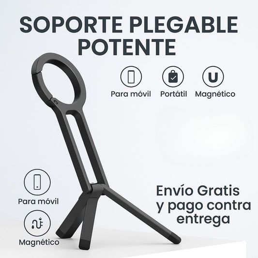 Trípode Magnético Flexible 3 en 1 – Graba, Transmite y Captura con Comodidad