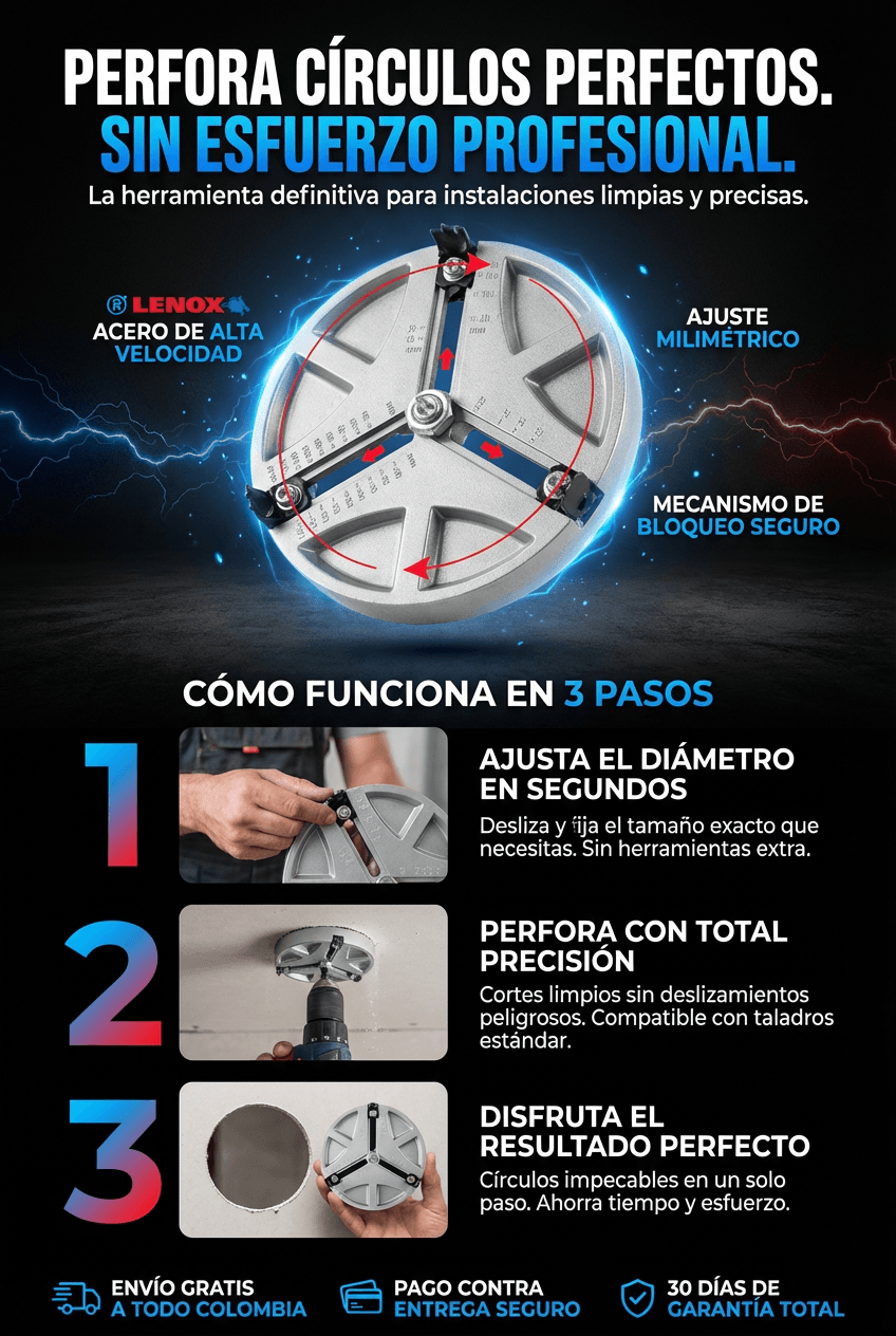 BROCA PERFORADORA AJUSTABLE