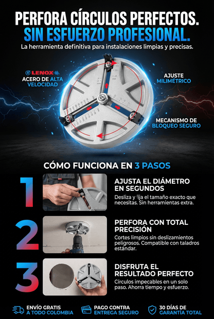 BROCA PERFORADORA AJUSTABLE