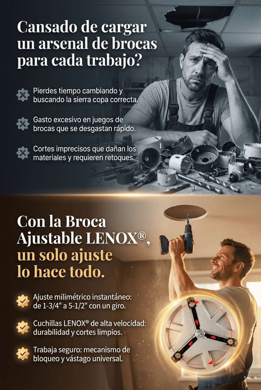 BROCA PERFORADORA AJUSTABLE