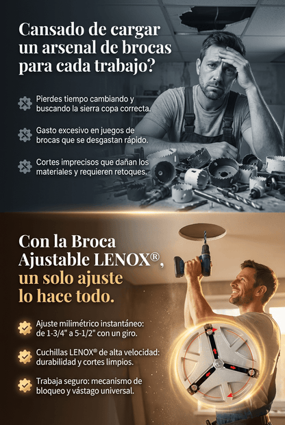BROCA PERFORADORA AJUSTABLE