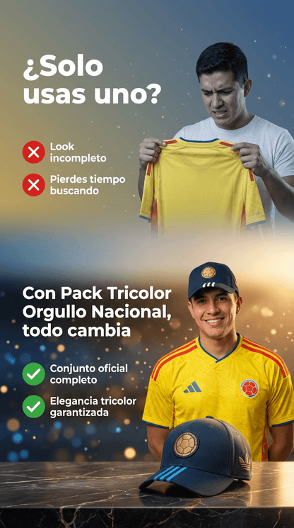 “CAMISETA Y GORRA PREMIUM SELECCIÓN COLOMBIA 26 🇨🇴 – Lleva el Orgullo en la Piel con Estilo y Calidad Profesional