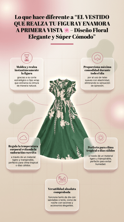 “EL VESTIDO QUE REALZA TU FIGURAY ENAMORA A PRIMERA VISTA 🌸 – Diseño Floral Elegante y Súper Cómodo”