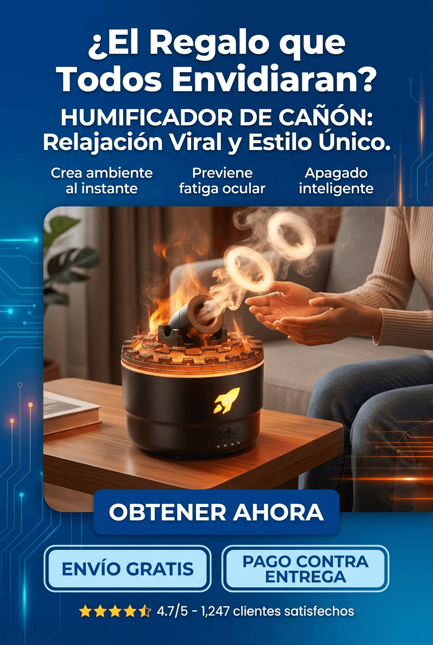 HUMIDIFICADOR DE CAÑON Y LUCES PREMIUN