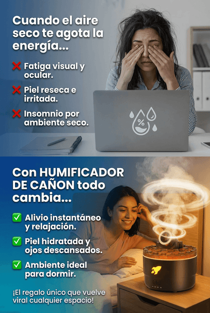 HUMIDIFICADOR DE CAÑON Y LUCES PREMIUN