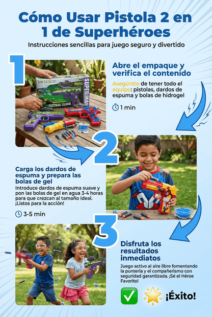 PISTOLA SUPER HEROE