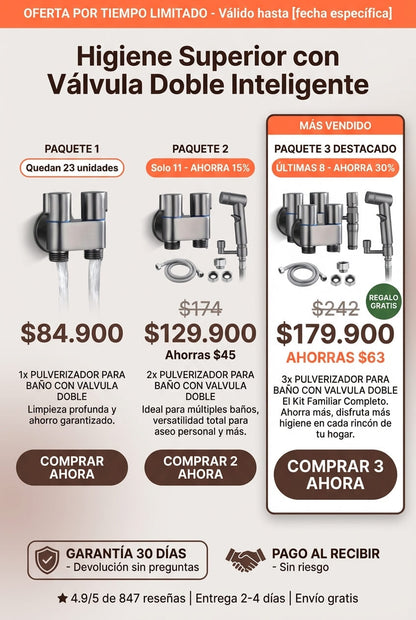 PULVERIZADOR VALVULA - DOBLE