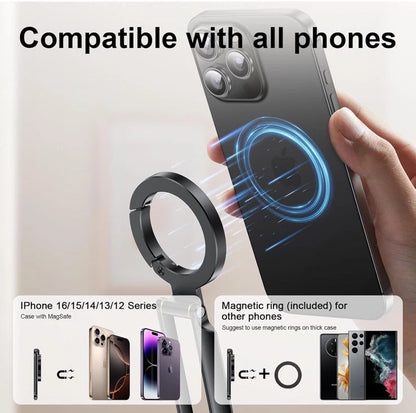 Trípode Magnético Flexible 3 en 1 – Graba, Transmite y Captura con Comodidad