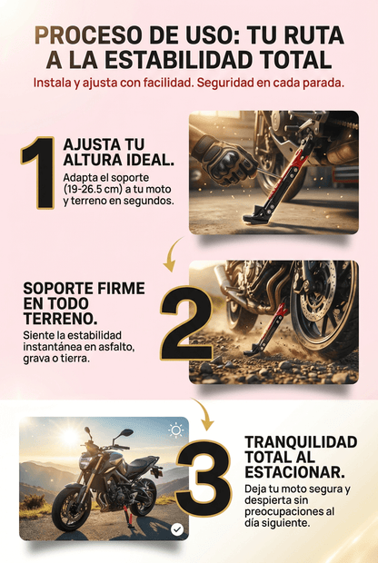 SOPORTE LATERAL PARA MOTO
