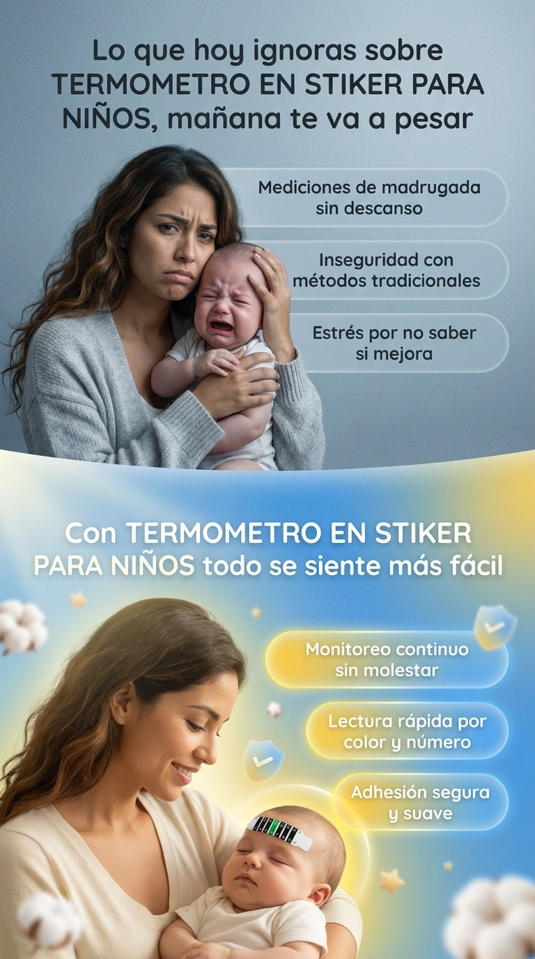 TERMOMETRO ADHESIVO PARA NIÑOS X 10